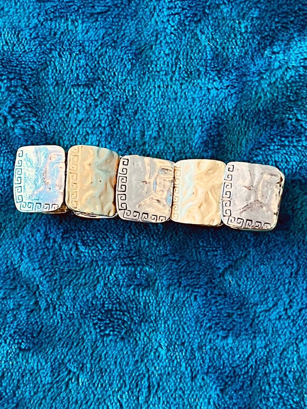 Silver and gold toned bracelet